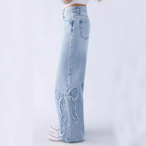STRAIGHT BOW JEANS - Image 4