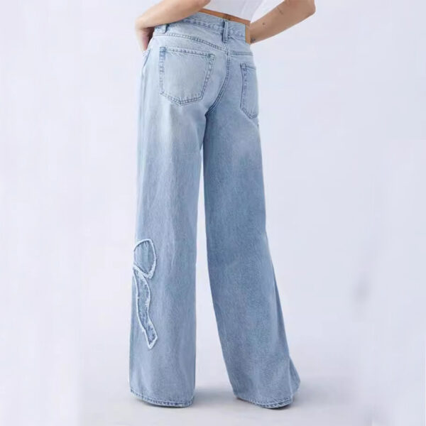 STRAIGHT BOW JEANS - Image 3