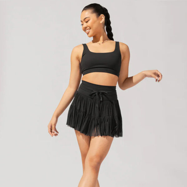 PLEATED LACE-UP SKIRT - Image 3
