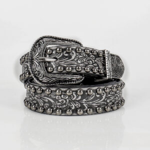 RIVET EMBOSSED BUCKLE BELT