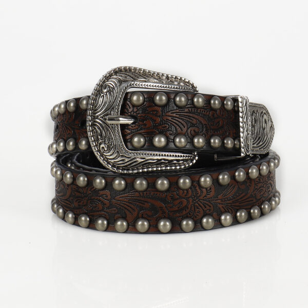 RIVET EMBOSSED BUCKLE BELT - Image 5