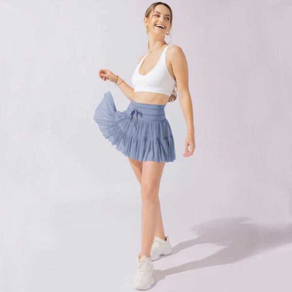 PLEATED LACE-UP SKIRT - Image 5