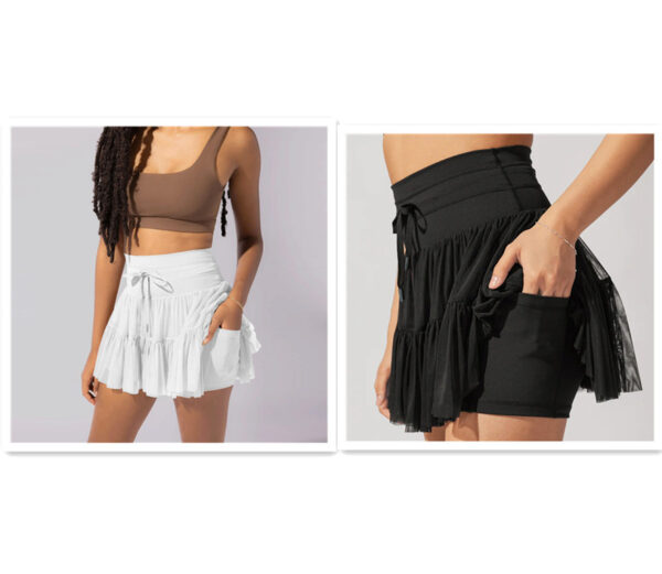 PLEATED LACE-UP SKIRT - Image 8